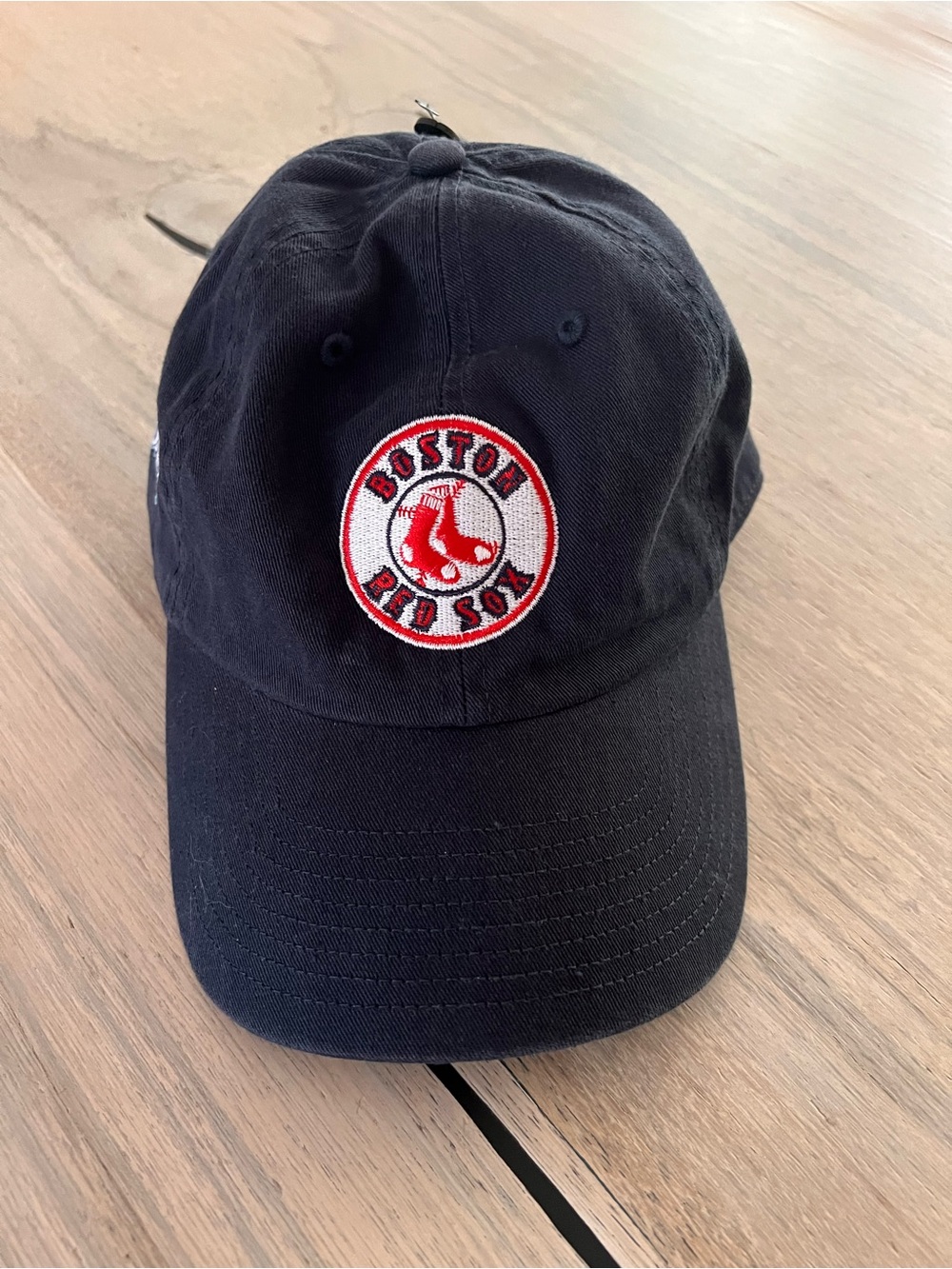Boston Red Sox Navy Baseball Hat Cap Samuel Adams Beer RARE 47 NEW